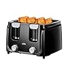   Willz-4-Slice-Toaster-Extra-Wide-Slot-with-6-Browning-Levels-Compact-Toaster-for-Bread-Removable-Crumb-Tray-Auto-Shut-off-Easy-Clean-Black