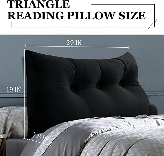 Miniatura 3 de Almohada de cabecera de cuña para dormitorio, almohada de lectura para la espalda, soporte para sentarse en la cama, cojín lumbar, posicionamiento