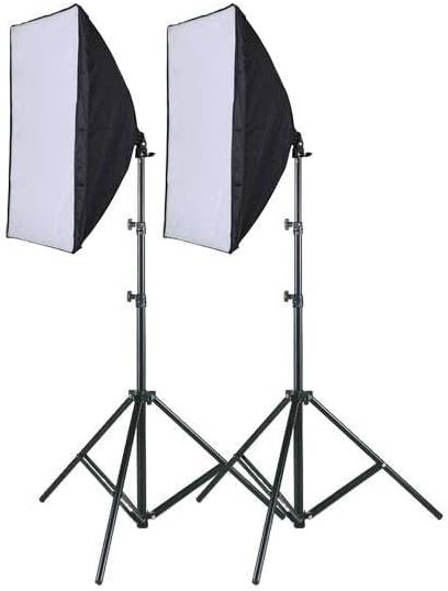 Kit Youtuber 2 Softbox 50 X 70 E27 Luz + 2 Tripés 2m