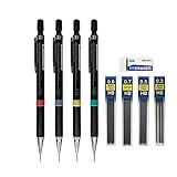 0.3/0.5/0.7/0.9mm Matita con bacchette di piombo Set Matita meccanica di plastica per la scrittura scolastica Art Drawing Forniture Kawaii Cancelleria (0,3 0,5 0,7 0,9 set)