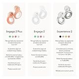 Loop Engage 2 Plus – codzienna ulga od hałasu i wyraźne słyszenie mowy – spotkania towarzyskie, praca, rozmowy, rodzicielstwo i wrażliwość na hałas. Tłumienie 16 dB + zwiększone wyciszenie dzięki Mute