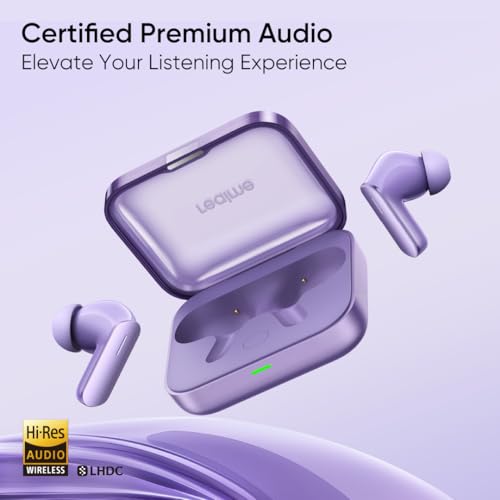 Image of realme Buds Air 7, 12.4mm Dynamic Bass Drivers,52Hrs Playtime, 52dB Hybrid ANC,6 Mic ENC, 45ms Low Latency, 360 Spatial Audio, Hi-Res LHDC, IP55 Dust & Water Resistant, BT v5.4 (Lavender Purple)