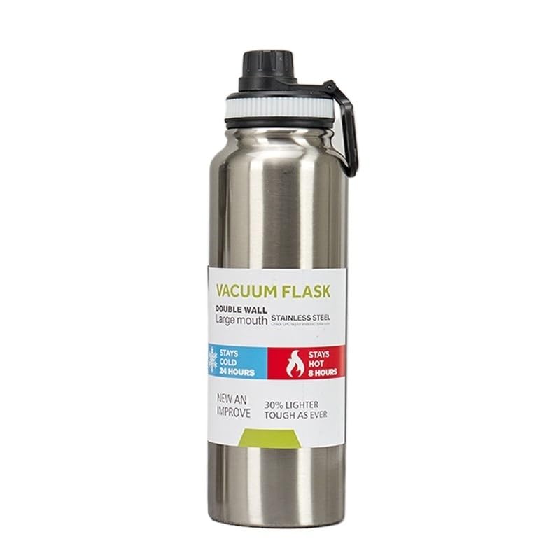 HAHIII Termo de acero inoxidable for coche, 800 ml/1000 ml, mantiene el frío y el calor, deportivo, con aislamiento al vacío.(1000ML,1)