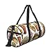Pizza Tacos Fries Donut Pattern Travel Duffel Bag Large Weekender Overnight Bag Fashion Sports Gym Bags