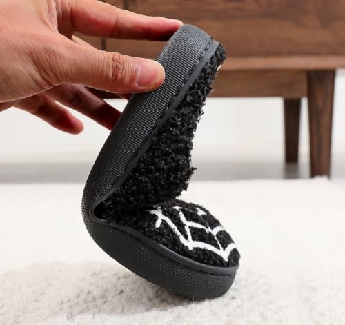 Image of LNERIP Slippers Winter Womens Mens Fluffy Plush Slippers Animals Cute Cartoon House Slippers Cuddly Warm Shoes Indoor Outdoor Girls Women