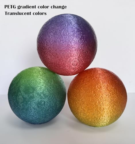 Image of PETG 3D Printer Filament 1.75mm,Multi Color,Translucent Rainbow,1kg(2.2lbs) Accuracy + /-0.05mm for ender3 Cr10