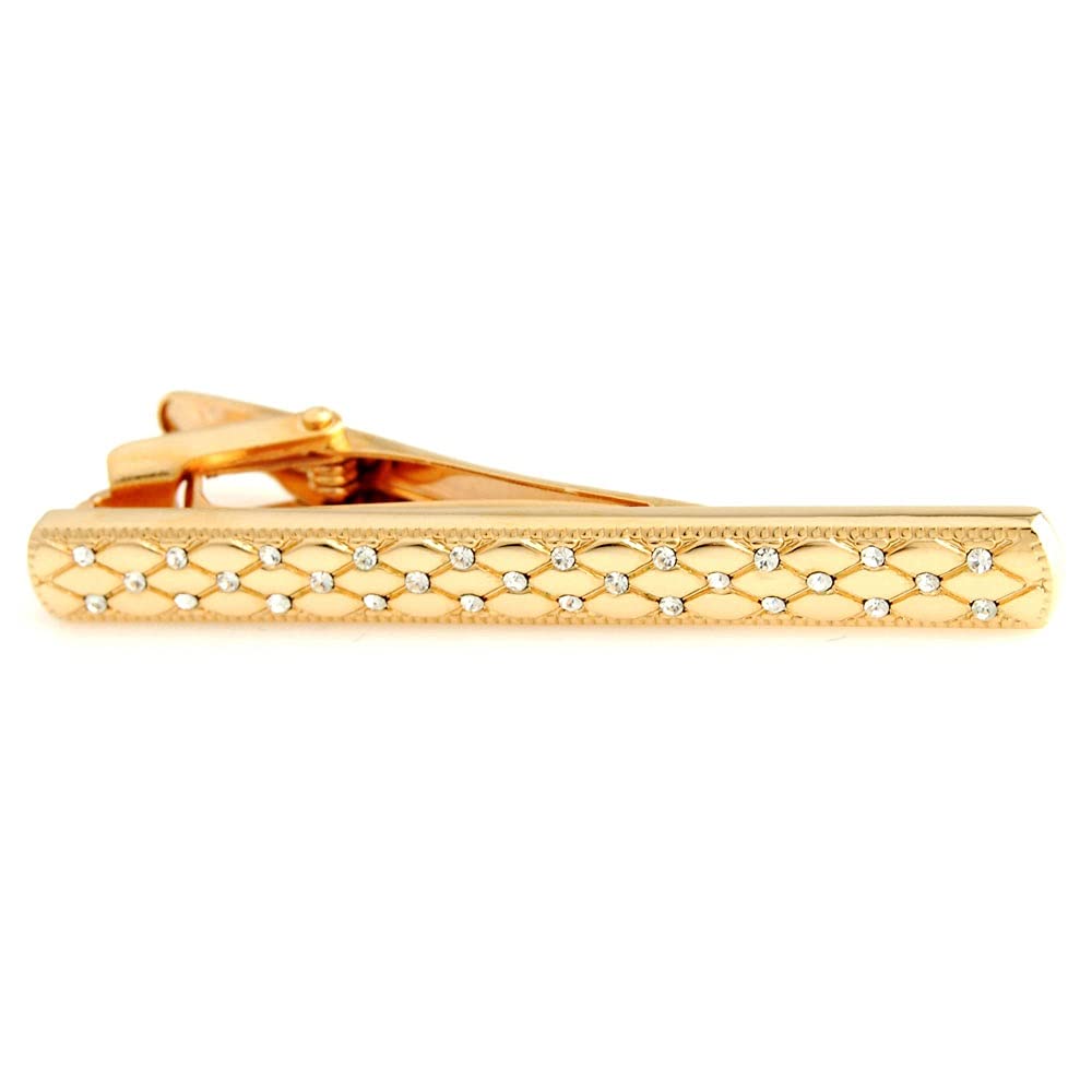 Pinza de Corbata clásica chapada en Oro de Moda para Caballero, Accesorio para Vestido de Novio.