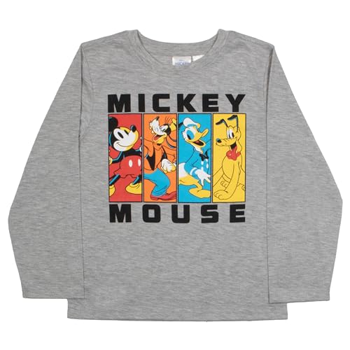 Image of Disney Mickey Mouse Boys 3-Piece Set - Short Sleeve T-Shirt, Long Sleeve T-Shirt, and Sweatpants 3-Pack Bundle Set