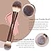 MAANGE 20 Pcs Makeup Brushes with Gift Box, Double-End Multi-functional Makeup Brushes for Blending Liquid Powder Concealer Cream Blush Buffe,CoffeeBrown