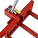 Rpuzonier Ride on Lawn Mower Jack Lift, 800 Lbs Capacity Lawn Tractor Lifter Telescopic Maintenance Jack for Lawn Mowers and Garden Tractors, Lawn Tractor + 45°Tilt Adjustable (Red)