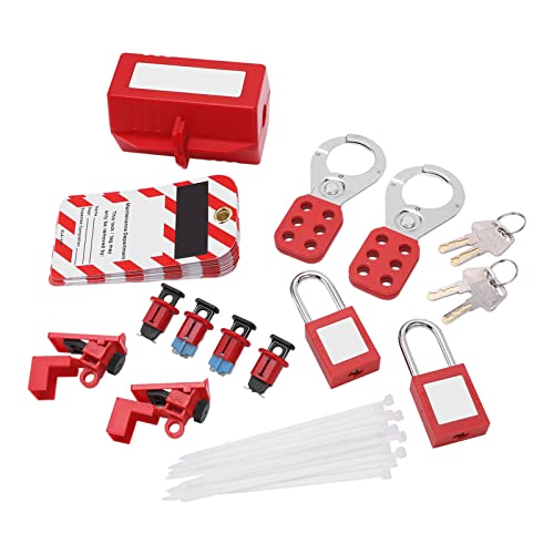 Kit de etiquetagem de bloqueio elétrico Vomeko, kit de etiquetagem de bloqueio de disjuntor elétrico