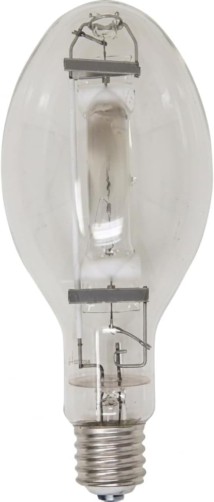 FarmTek Metal Halide Lamp 1000W - Fits Mogul Base - Pulse Start Clear HID Bulb for Warehouse and Industrial Lighting - Universal Burn Position