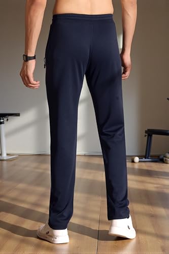 Image of Men's Regular Fit Track Pants with Zipper Pocket||Track Pants for Men