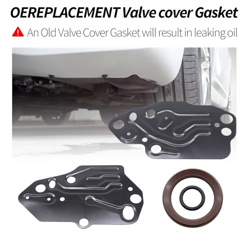 Image of HiSport TCS46078 Timing Cover Gasket Set - Compatible with Ford Expedition F-150 F-250 Super Duty F-350 Super Duty Compatible with Lincoln Mark LT Navigator 5.4L Engine Undergasket