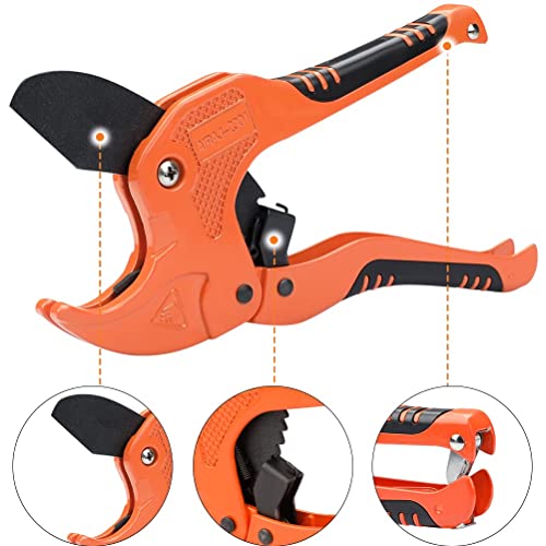 AIRAJ Plastic Pipe Cutter, PVC Cutter Ratchet Type Pipe Cutter,for Cutting Outer Diameter 42 mm PEX, PVC and PPR Plastic Hoses Premium Plastic Pipe Shear, Suitable for Household, Maintenance Workers 8 AIRAJ Plastic Pipe Cutter, PVC Cutter Ratchet Type Pipe Cutter,for Cutting Outer Diameter 42 mm PEX, PVC and PPR Plastic Hoses Premium Plastic Pipe Shear, Suitable for Household, Maintenance Workers - Image 8