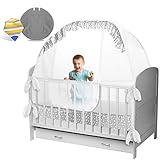 LA CHUPETA Crib Tent - Baby Mosquito Net & Crib Cover to Keep Baby from Climbing Out | Safety Pop Up...