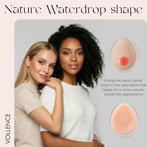 Image of Vollence Silicone Breast Forms Fake Boobs for Mastectomy Prosthesis Transgender