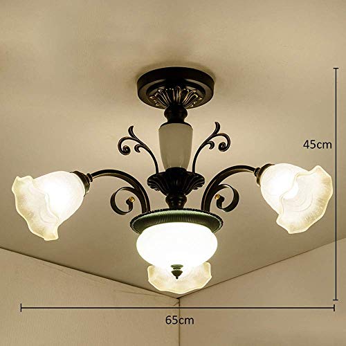 Lustre rustique pour illuminer une grande pièce sombre efficacement - 3