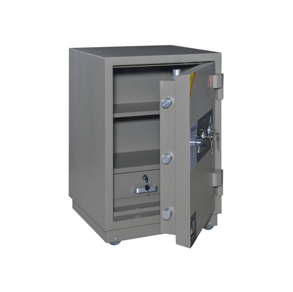 Coffre-fort ignifuge pour objets de valeur, armoire de sécurité antivol avec double verrouillage, idéal pour la protection des documents et des bijoux