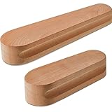 Kiyza 2PCS Tailors Clapper for Quilting, Hardwood Durable Seam Ironing Tool for Fabric Creases, Sewing and Clothing Folds (7 inch and 12 inch)