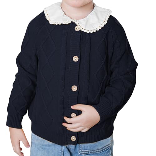 EnJoCho Chidren Fashion T-Shirt Toddler Boys Girls Cardigan Sweater Autumn/Winter Solid Color Knitted Jacket Party3