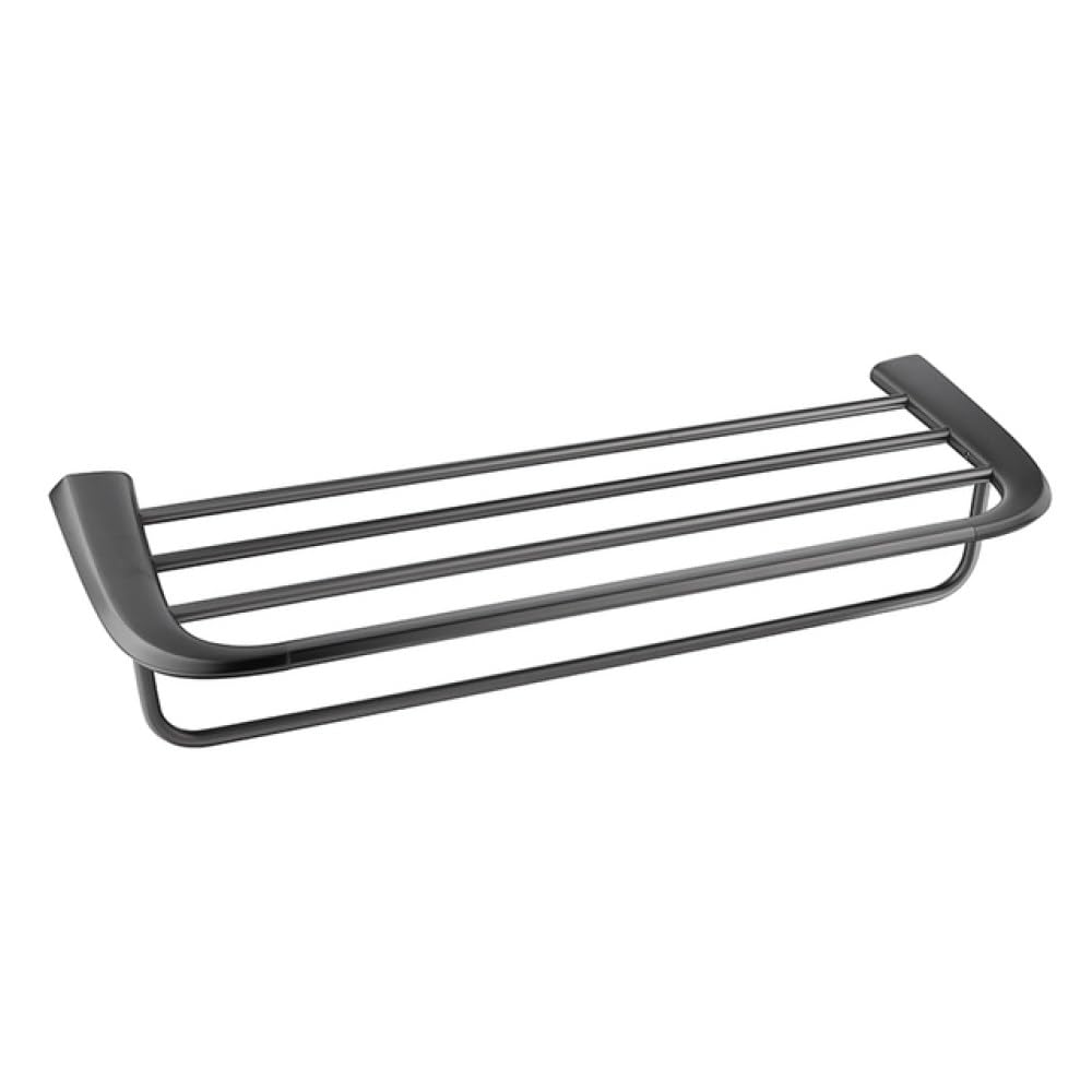Porte-serviettes mural gris pistolet pour organiser une salle de bain moderne