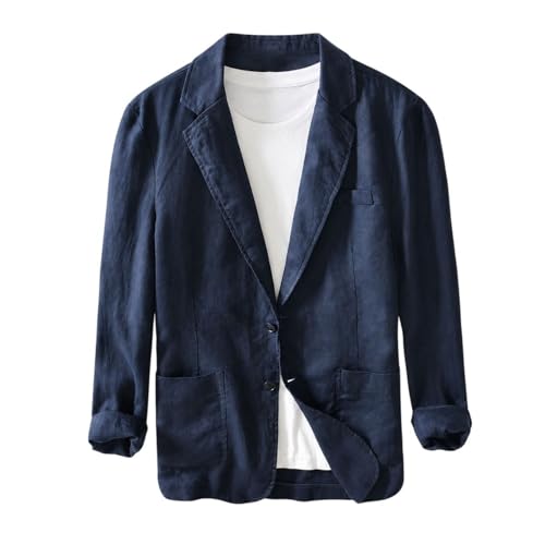 Blazer vintage en lin homme veste respirante contre la chaleur