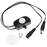 QWORK Mini PIR Motion Sensor Switch with Adjustable Light Sensor & Delay Timer, DC 12V-30V 3A Occupancy Sensor...