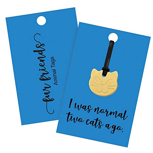 Fur Friends Gold Cat Pendant - An Accessory For Pet Collars and Avid Cat Lovers