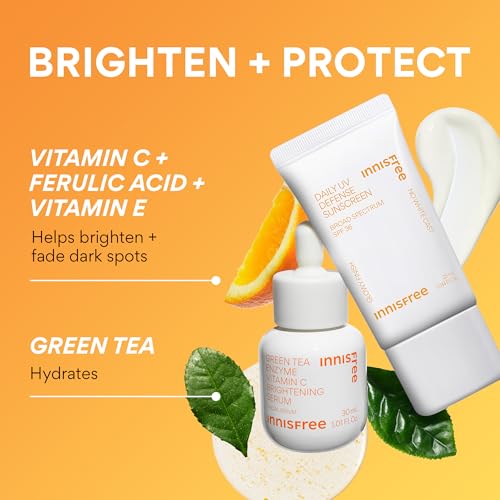Image of innisfree Daily UV Defense SPF 50+ PA++++ Korean Face & Body Sunscreen, Broad Spectrum, Invisible Finish, No White Cast, Lightweight, Hydrating