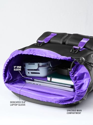 Image of The Souled Store Nebula Backpacks | 19.5L Durable Canvas Laptop Bag for Men & Women | 15.6 Inch Padded Tech Sleeve & Dual Compartment Rucksack - Space Grey
