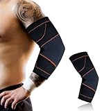 Coderas para Tendinitis y Epicondilitis-Banda Compresion Epicondilitis-Codera Deportiva-Manga Compresion Codo-Ideal para Aliviar el Dolor Articular Codo-Coderas Gym Hombre y Mujer (Medium)