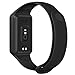 Tobfit Replacement Band Compatible for Amazfit Band 7 Strap, Soft Silicone Adjustable Sport Wrist Strap for Women Men, Black