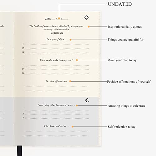 The Gratitude Journal : 5 Minute Journal - Five Minutes A Day For More Happiness, Optimism, Affirmation & Reflection - An Effective Five Minute Guide, Undated Daily Journal For Women & Men (Beige) #TOP4