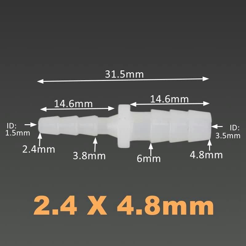 5 ~ 500 pezzi 4 6 8 10 12 mm connettore di riduzione acquario serbatoio pompa aria giardino irrigazione tubo giunzione - 200 pezzi, da 6 a 10 mm-200 pezzi, da 6 a 8 mm