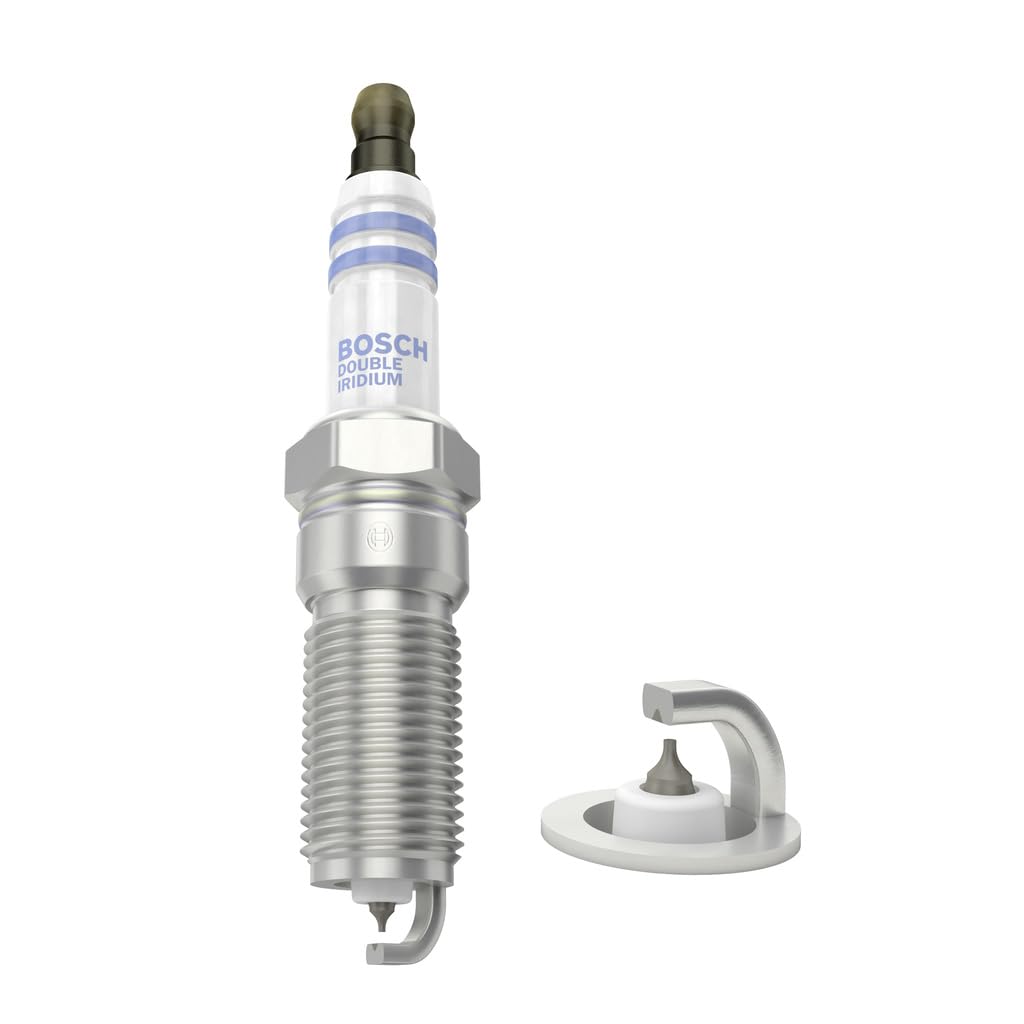 Bosch Doble Iridio 0242236675 - Bujía de Encendido para un Arranque Fiable y una Larga Vida Útil del Motor de Gasolina - con Diseño Resistente (Paquete de 4)