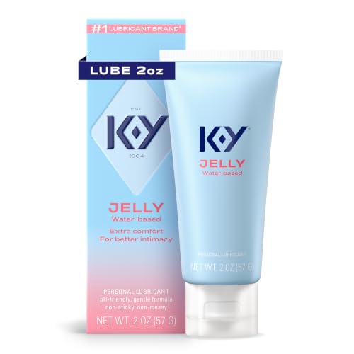 K-Y Lubricant Jelly Water Based Personal Lube For Women, Blue, Fragnance Free, 2 Oz