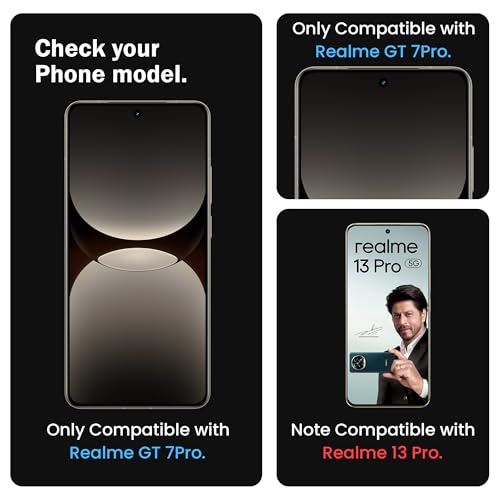 Image of ArmourPro Military Grade UV Tempered Glass Compatible For Realme GT 7 Pro 5G (6.78 Inch) With Easy UV Installation Kit | Edge-To-Edge Protector Coverage | Crystal Clear, Pack of 2