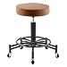 Bar Lift taboret obrotowy krzesło, Beauty Salon Friseur Theke krzesło podnoszące, taboret z regulacją wysokości 360 ° krzesła obrotowe ergonomiczny, jasny brązowy
