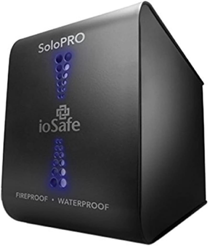 One-Day Sale: Up to 60% Off ioSafe SoloPRO 4TB Fireproof & Waterproof External Hard Drive, Black (SM4TB1YR) Buy 1 get 1 ioSafe SoloPRO 4TB Fireproof & Waterproof External Hard Drive, Black (SM4TB1YR)