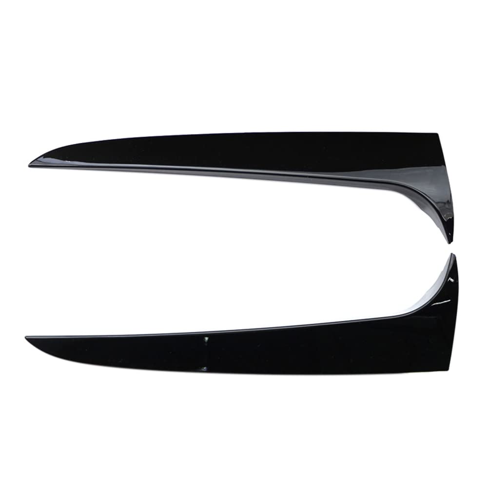 FSFY 2 pcs Car Side Window Spoiler for BMW X3 F25 2011-2017, Glossy Black