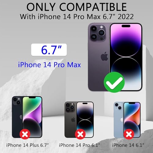 Image of 2 Pack 360 Degree Privacy Tempered Glass for iPhone 14 Pro Max - Anti-Spy, Anti-Scratch, 6.7-Inch Screen Protector