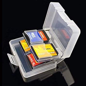 CAMROLITE Portable Mini Memory Card Storage Carrying Pouch Case Box Holder (8 in 1 Plastic Card case)