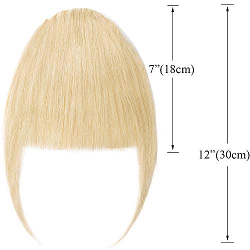 SEGO Frangia Clip Capelli Veri Folta Frangetta