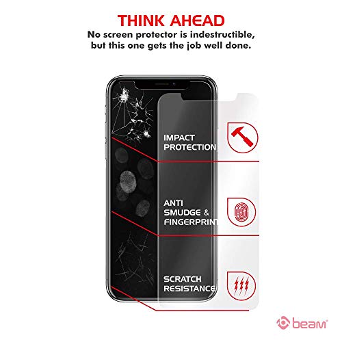 Beam Vanguard Shield Tempered Glass Screen Protector For Apple Iphone 11 Pro/X/Xs [W/Installation Frame] [Case Friendly] (5.8-In) (Replacement Guarantee) (Clear) #TOP2
