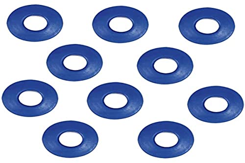 TEC HIT 363010 - 10 œillets auto perforants pour bâche - En ABS - 2,8 x 2,8 x 1 cm - Bleu Cover