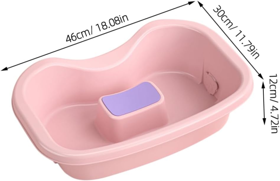 Portable Hair Washing Basin for Bedridden Shampoo Tray for Elderly Pregnant Women Easy Hair Care Rinse Tray with Neck Support Home Use
