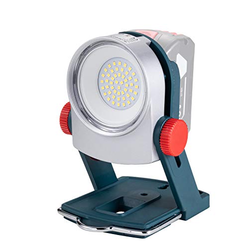Schnurloses LED-Arbeitslicht für Bosch 18V Batterie 20W 1800LM Tragbares Außenflutlicht Cover