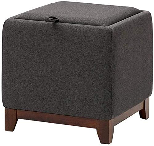 Pouf chaise de maquillage design et coffre de rangement élégant en velours