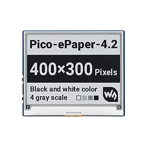 REES52 4.2inch E-Paper E-Ink Display Module for Raspberry Pi Pico, 400×300, Black/White, 4 Grayscale, SPI-image-41